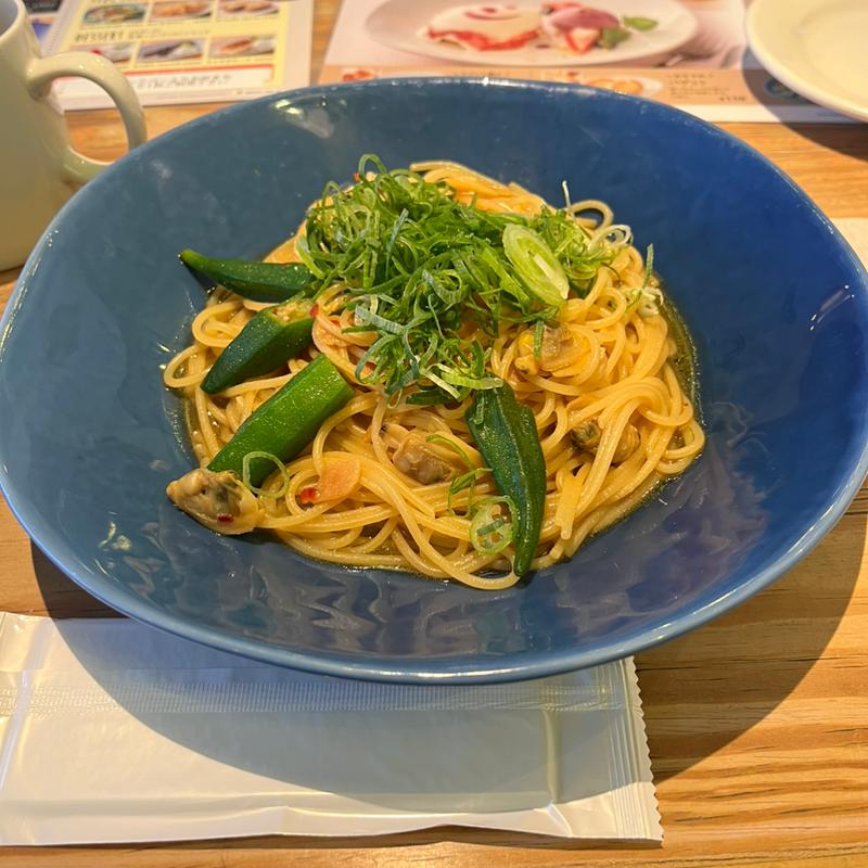 あさりとオクラの和風パスタ(ラパウザ 時計台前店)