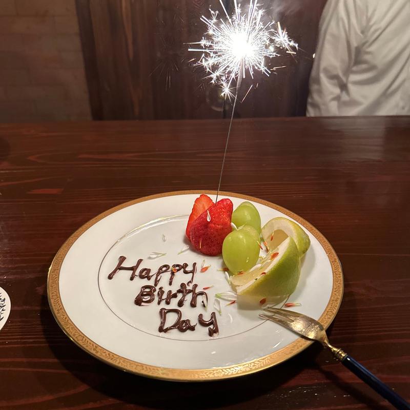 バースデープレート(THE BAR YANAGI)