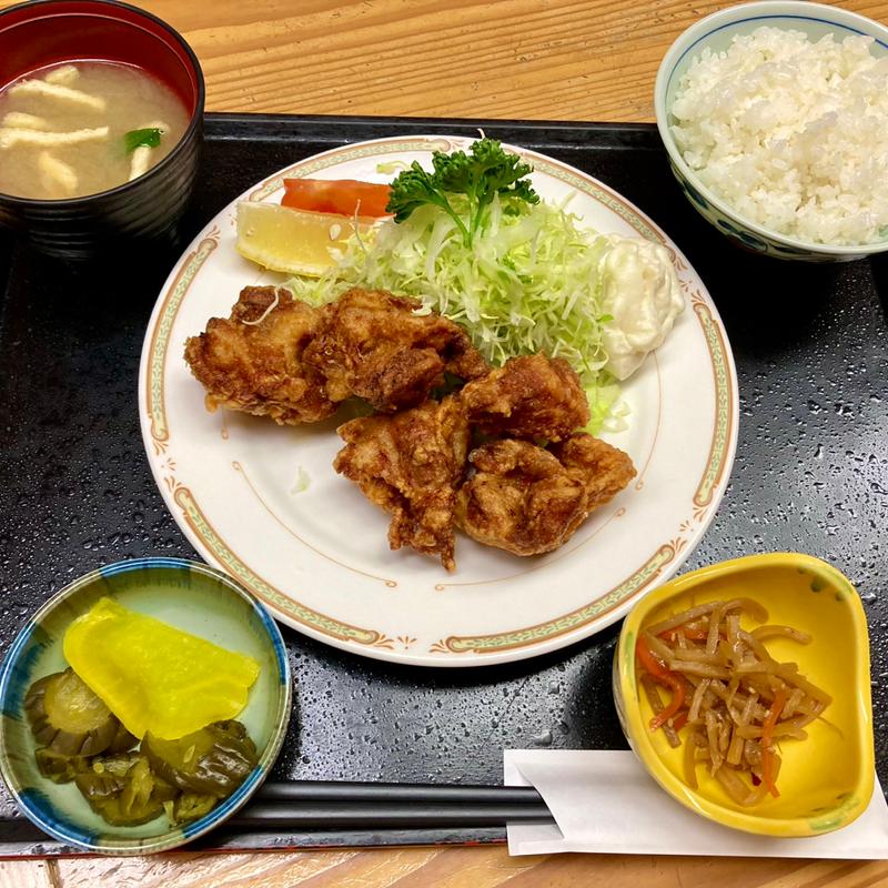 唐揚げ定食(梵天の湯 )