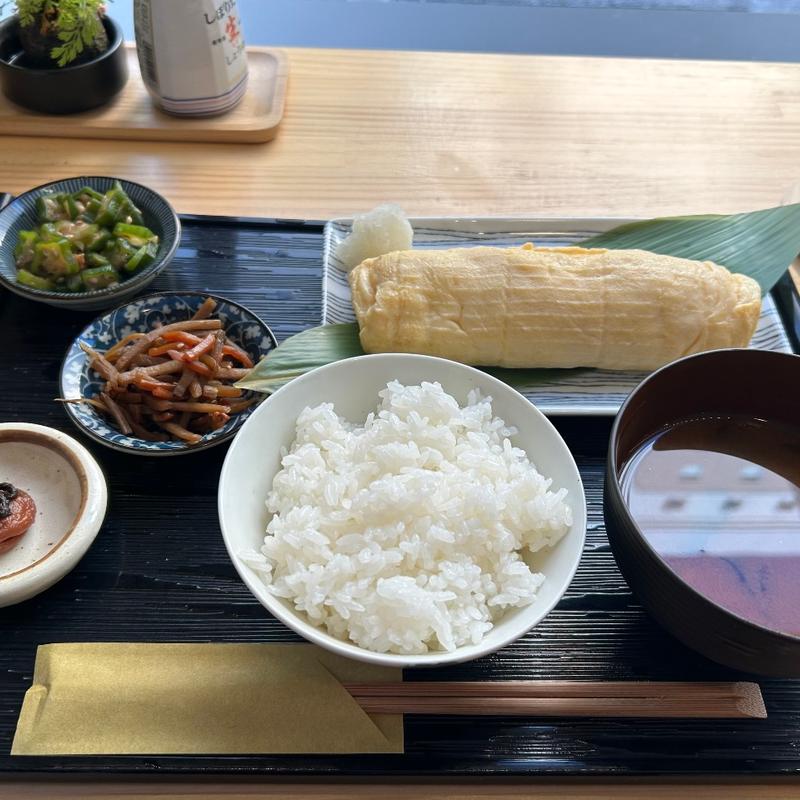 出汁巻き定食(氷と夜パフェ 卯月茶屋)