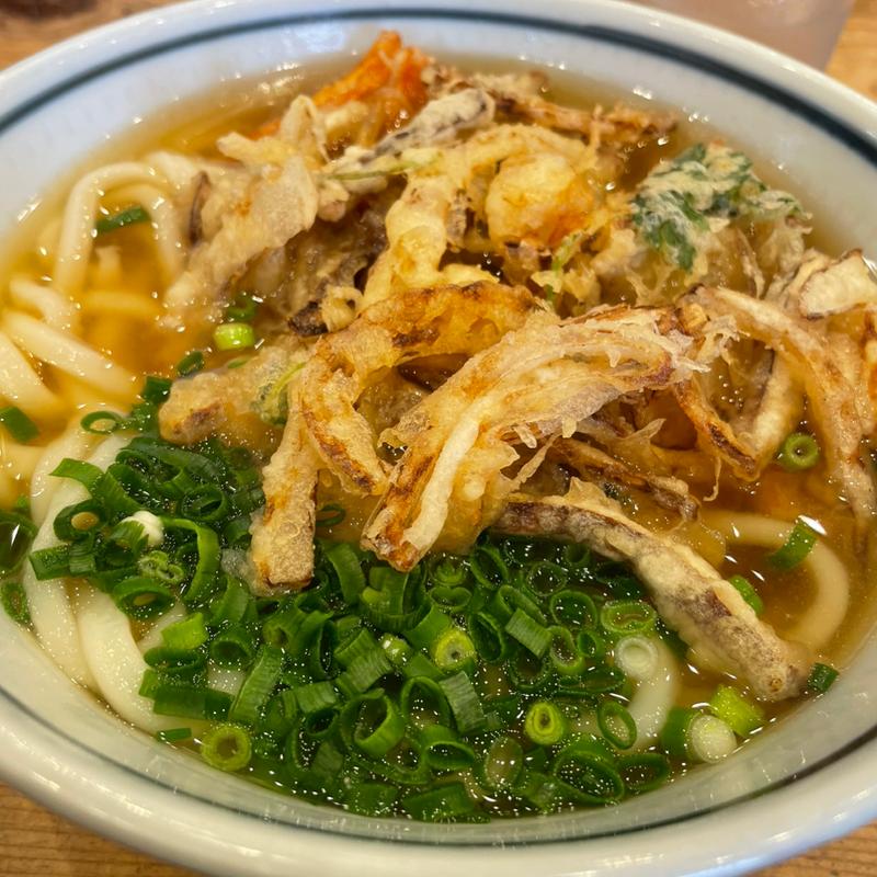 かき揚げうどん(自家製麺うどん・そば処 三升庵)