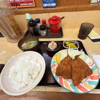アジフライ定食(なかよし 御影店)