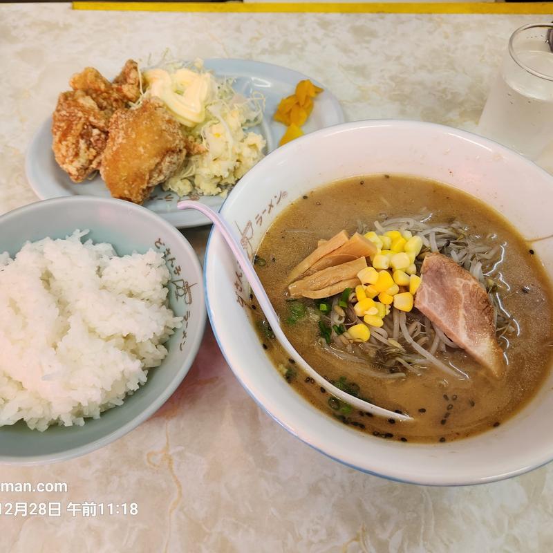 からあげ定食（ラーメン付き）(札幌ラーメンどさん子 メンキョ店 )