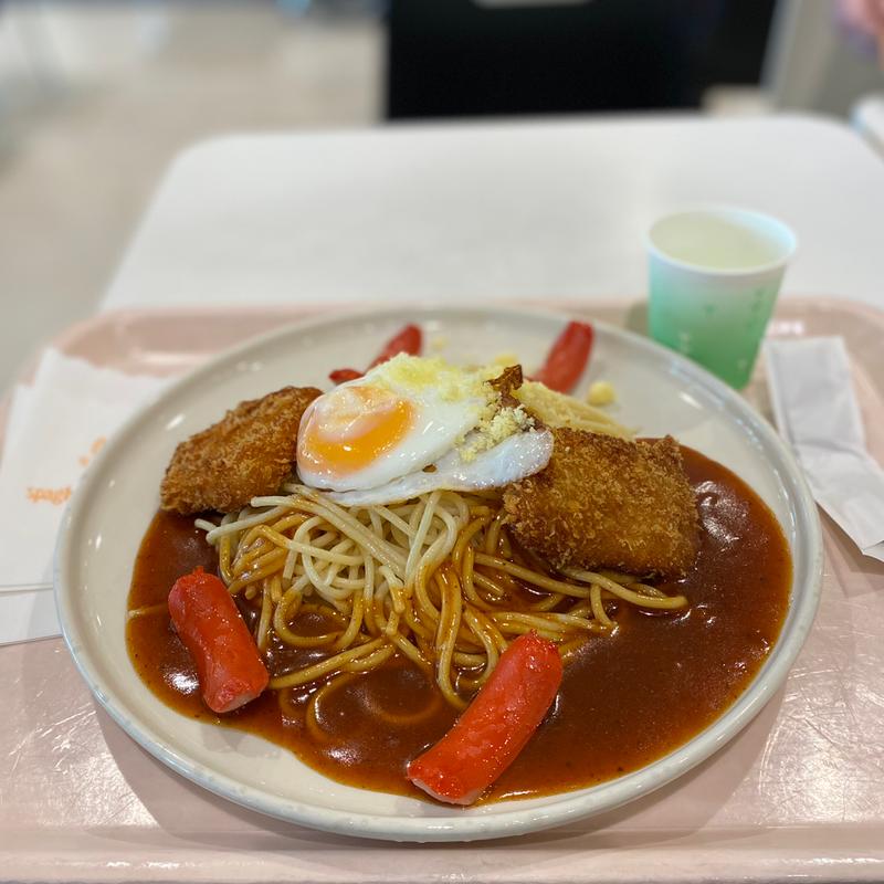 バイキングR(あんかけパスタ白身魚、ウィンナー、目玉焼き)(チャオニーノ イオンモール大高店)