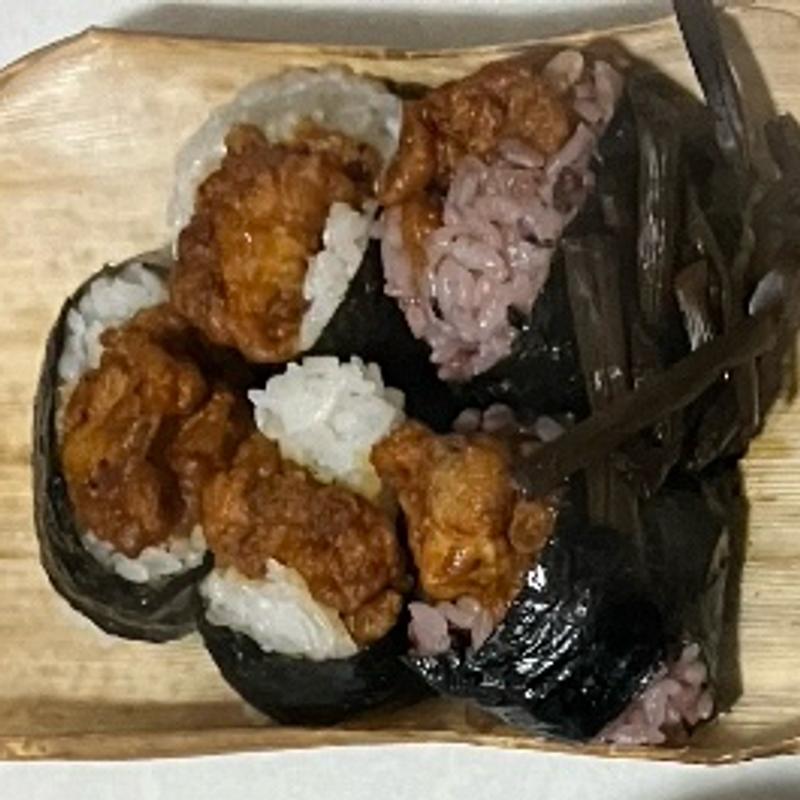 ミックス天むす（白米黒米）(地雷也 ジェイアール名古屋タカシマヤ)