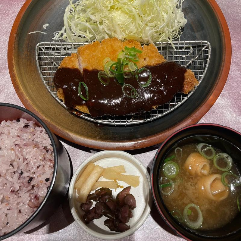 八丁味噌ロースかつ膳(とんかつ かつまさ 広島店)