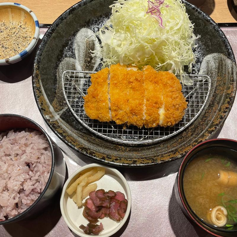 2層のチーズ重ねかつ膳(とんかつ かつまさ 広島店)