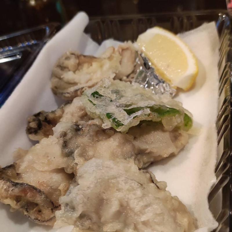 かきの天ぷら(よりみち酒場 檜や)