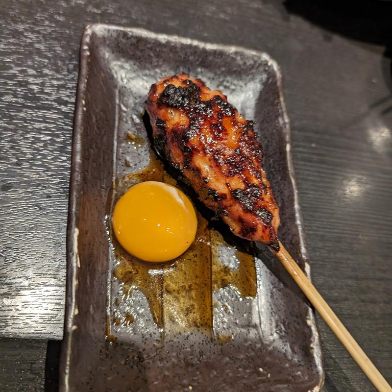 月見つくね(炭火やきとり 伝兵衛 南店)