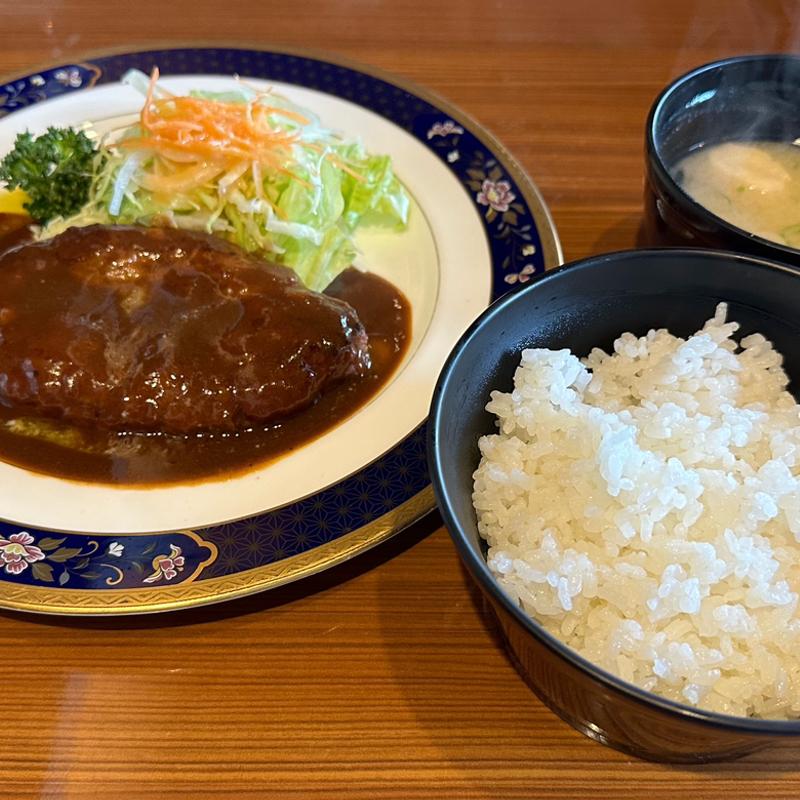 ハンバーグ定食(ステーキの上謙)