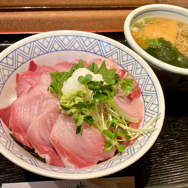 寒ぶり丼 そば(楽家 （らくや）)