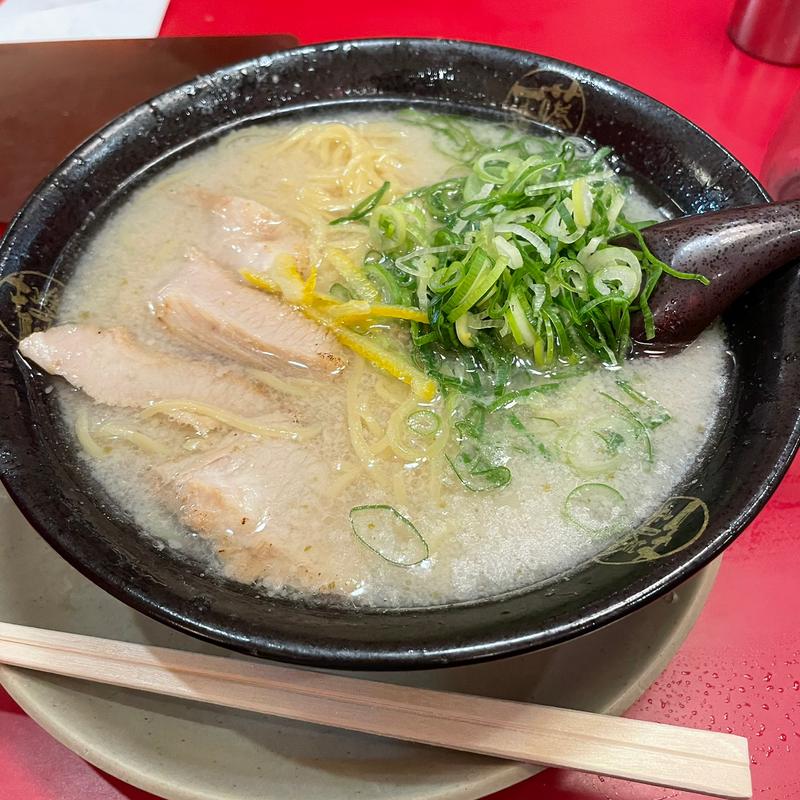 ゆず塩炙り豚トロらーめん(藤一番 柳橋店)