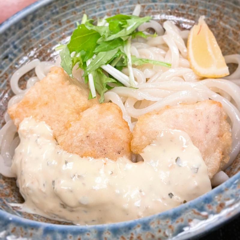 鶏天タルタルうどん(湯の郷 絢ほのか)
