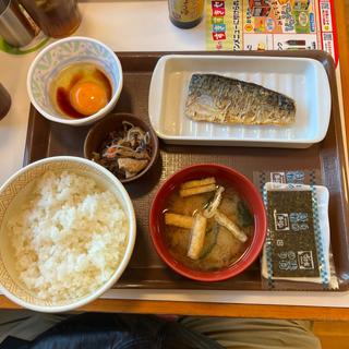 さばたま朝食(すき家 150号大須賀店 )
