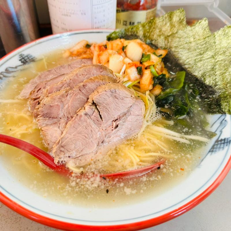 ネギ塩チャーシュー＋サービス辛タマ(ラーメンショップ 122号騎西店)