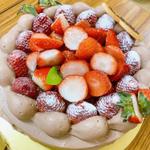 苺のチョコクリームデコレーションケーキ（7号）