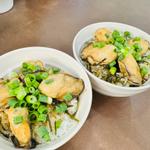 牡蠣のソテー丼