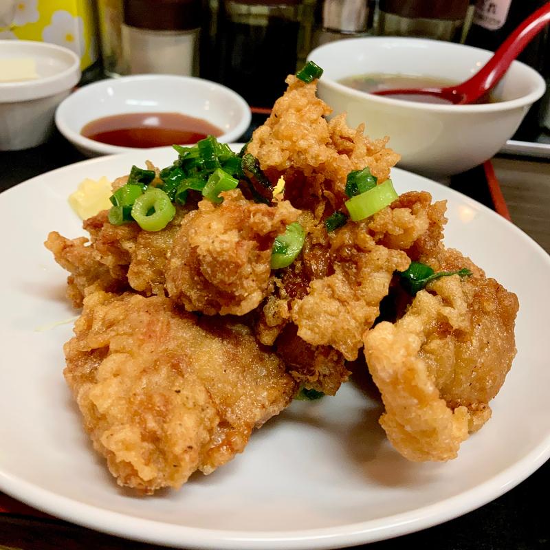 鶏の唐揚げ定食(大洋軒福島店)