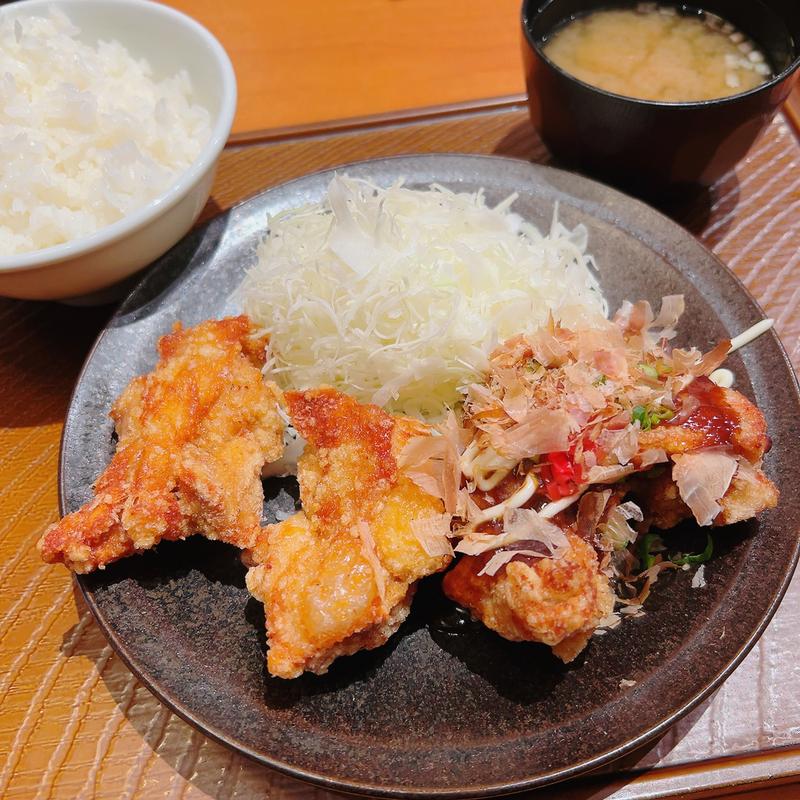 たこ焼き風合盛り定食(から好し 枚方堂山店)