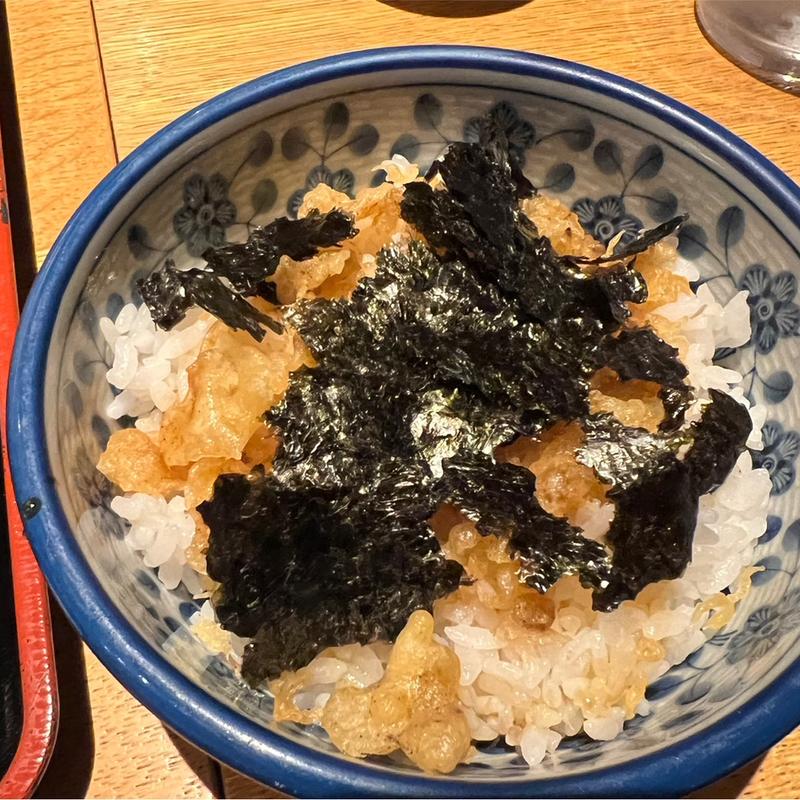 まかない小丼（揚げ玉小丼）(二天門やぶ(にてんもんやぶ))