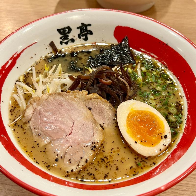 ちびたまラーメン(熊本ラーメン 黒亭 下通店)