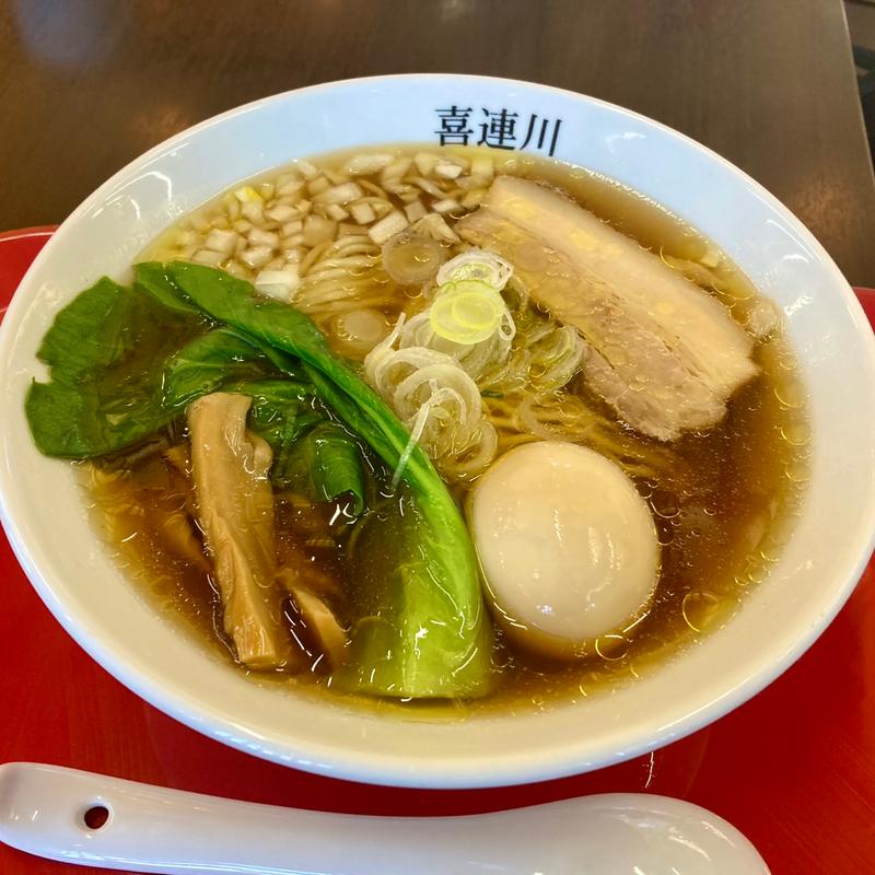 味玉丸鶏醤油麺(竹末 道の駅本陣)