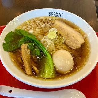 味玉丸鶏醤油麺(竹末 道の駅本陣)