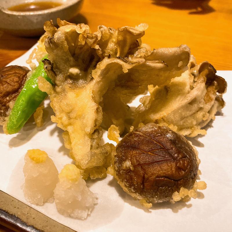 きのこの天ぷら盛り合わせ(きり山)