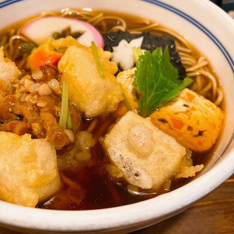 揚げもちなめこそば(きり山)