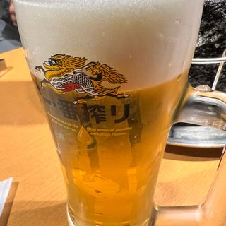 生ビール(ホルモン青木 下北沢支店)