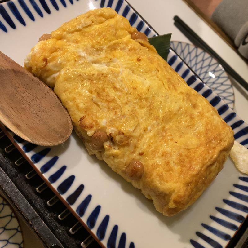 納豆オムレツ(大衆酒蔵強三)