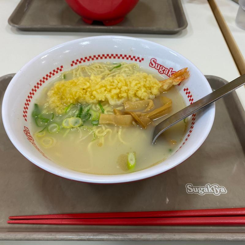 天ぷらラーメン(スガキヤ 津島ヨシヅヤ1F店)