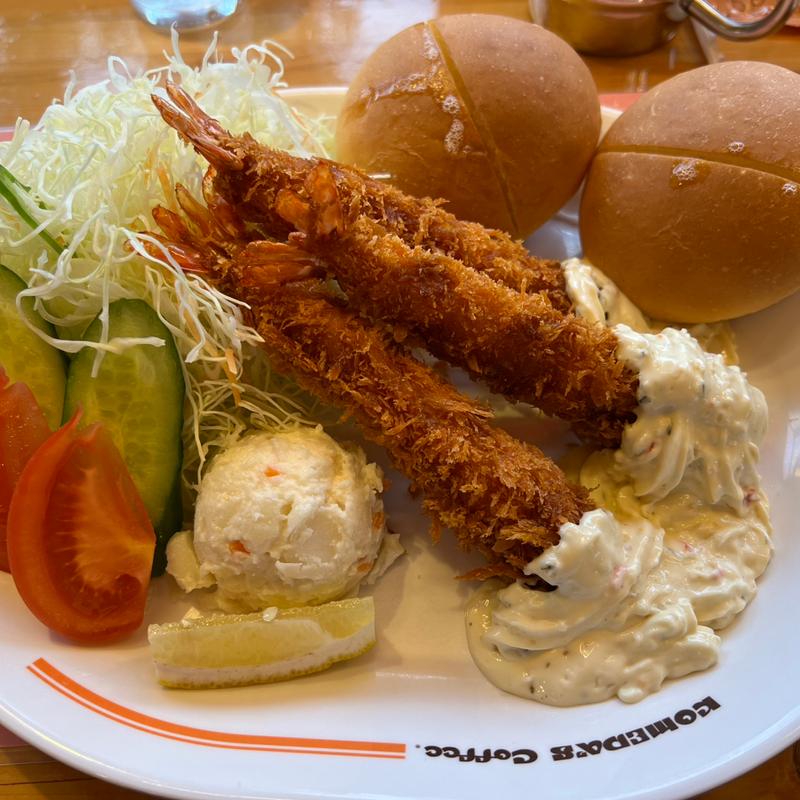 エビフライ(コメダ珈琲店 小浜店)