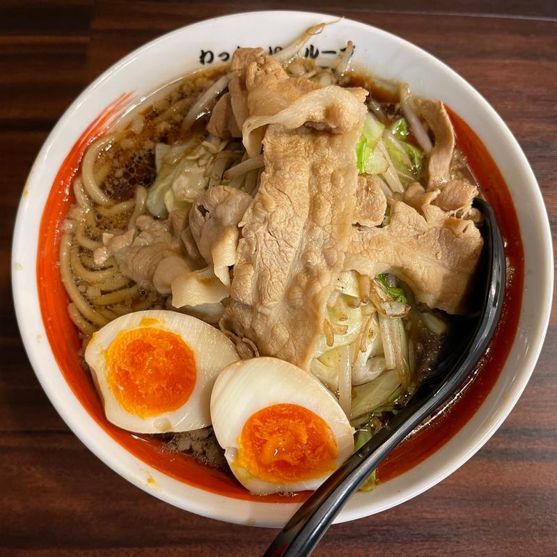 男の根性　黒醤油　煮玉子のせ(富田林わっしょい)