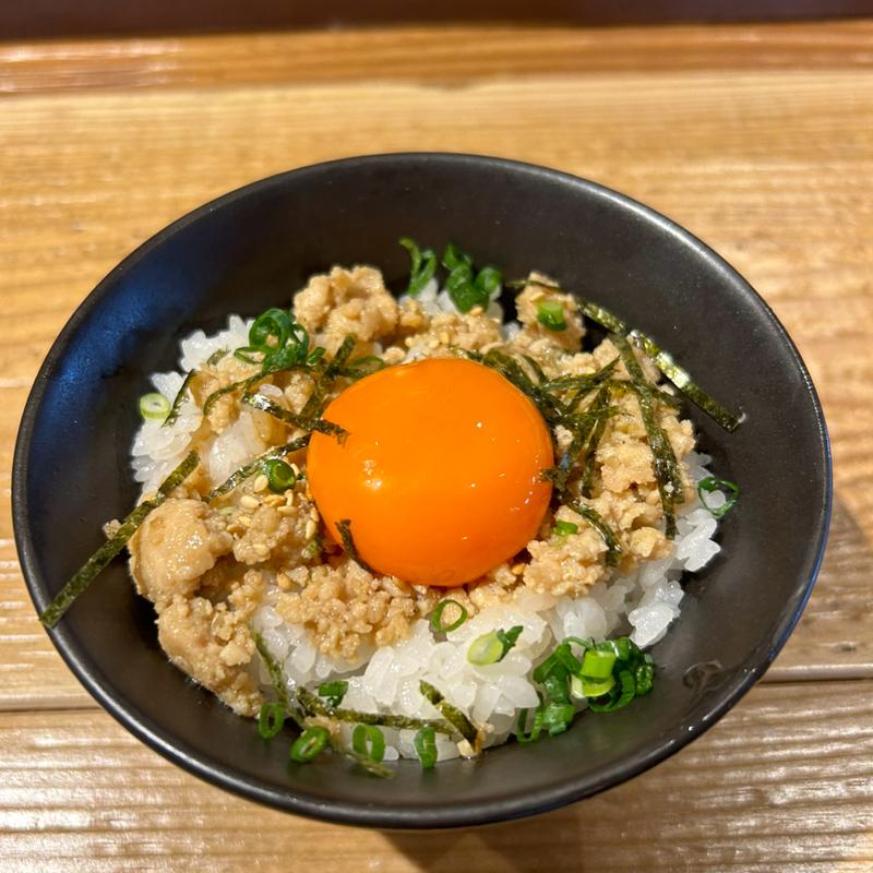 鶏そぼろ丼（小）(鶏そば 炭や 常総店)