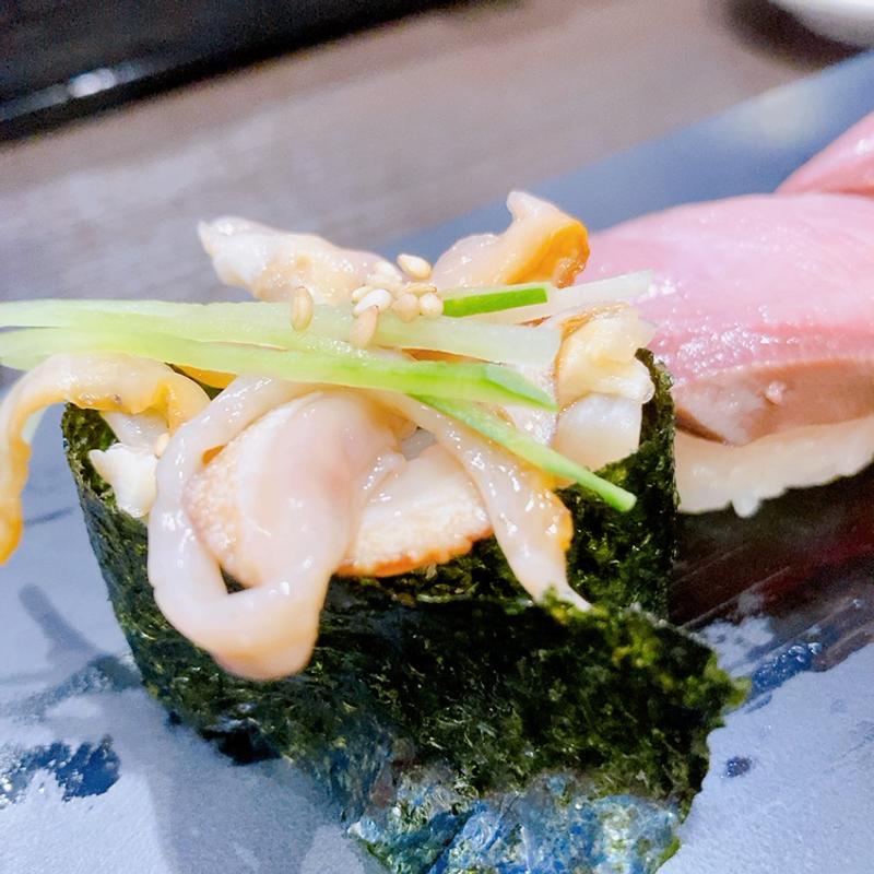 赤貝の紐軍艦(すしざんまい S広島店)