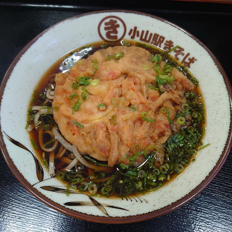 きそば＋かきあげ(下館そば・うどんの仁)
