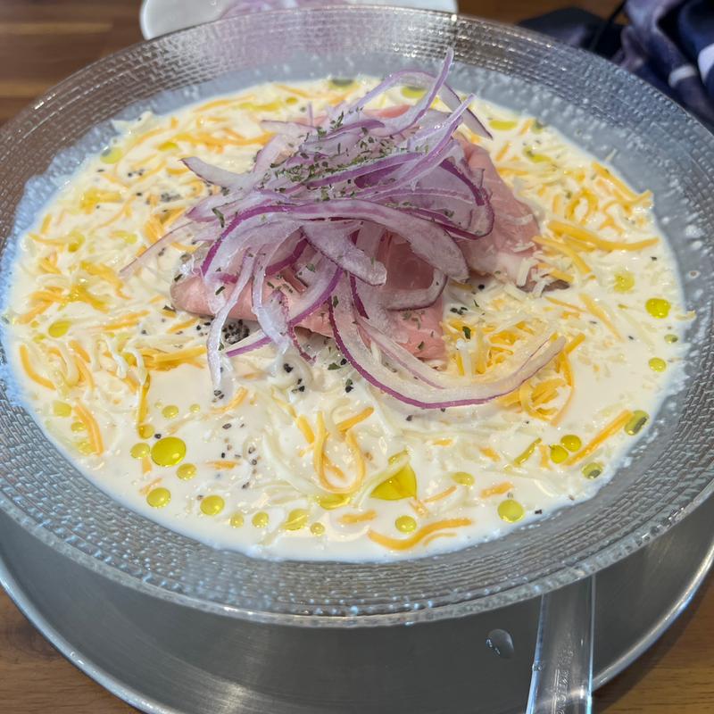 クリームチーズラーメン(ら〜めん青木軒)