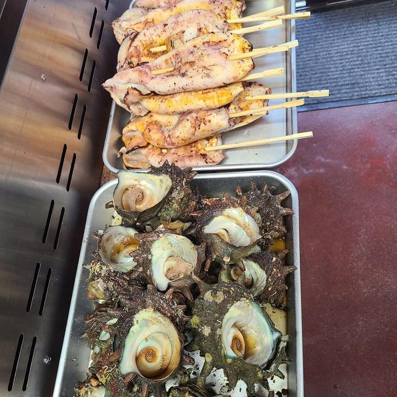 サザエ浜焼き(花房食堂)