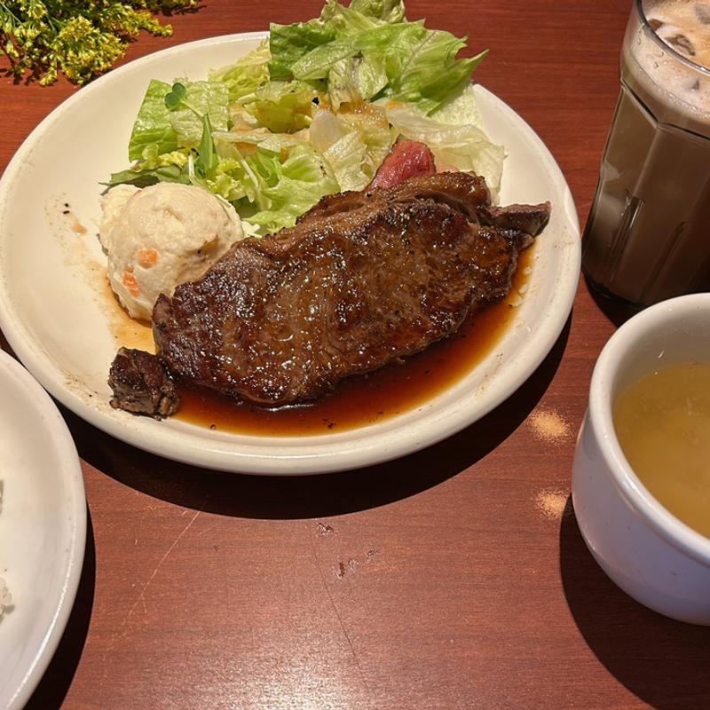 ステーキ定食(肉の大山 上野店)
