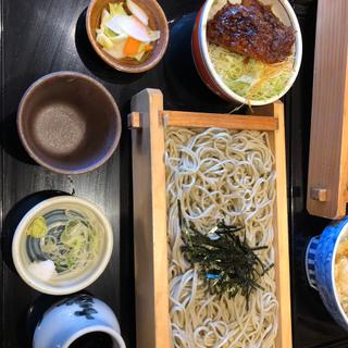 ざる蕎麦＋ソースカツ丼【ミニ】(喜八)