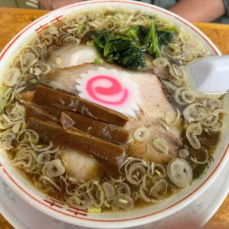 生姜醤油ラーメン 半カレー(かし亀)