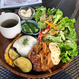 ハンバーグプレート(森のカフェ)