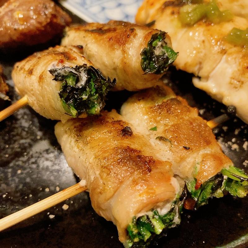 春菊の豚肉巻き(きて屋 上八丁堀店 )