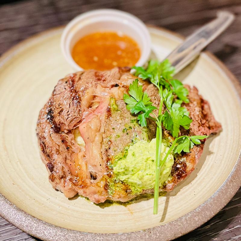 米国産アンガス牛リブアイステーキ(ウルフギャング・パックPIZZA BAR 大阪 ザ パーク フロント ホテル店)