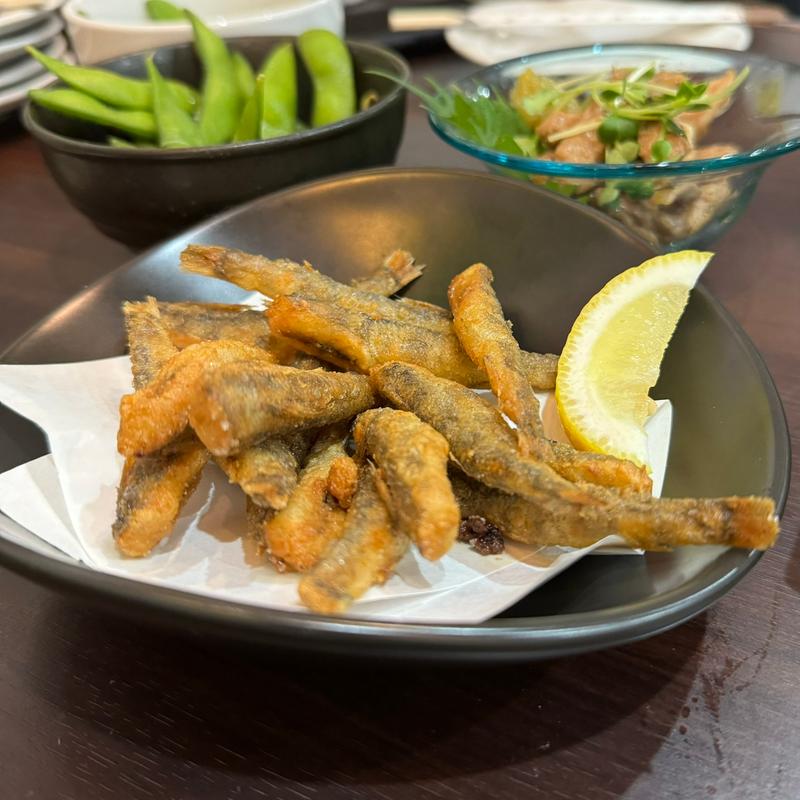 メヒカリの唐揚げ(もつ鍋 だいちゃん)