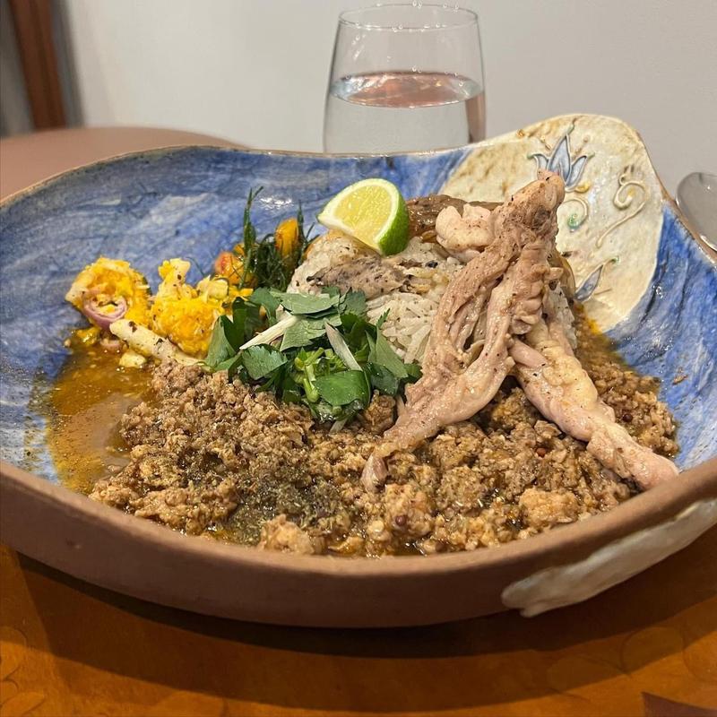 鯛出汁×鶏キーマカレー(堕楽暮)