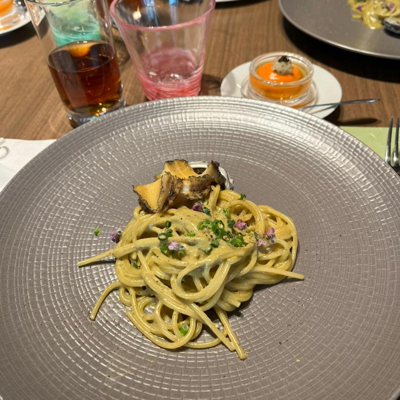 蝦夷アワビクリームパスタ(ソラリア西鉄ホテル 札幌)