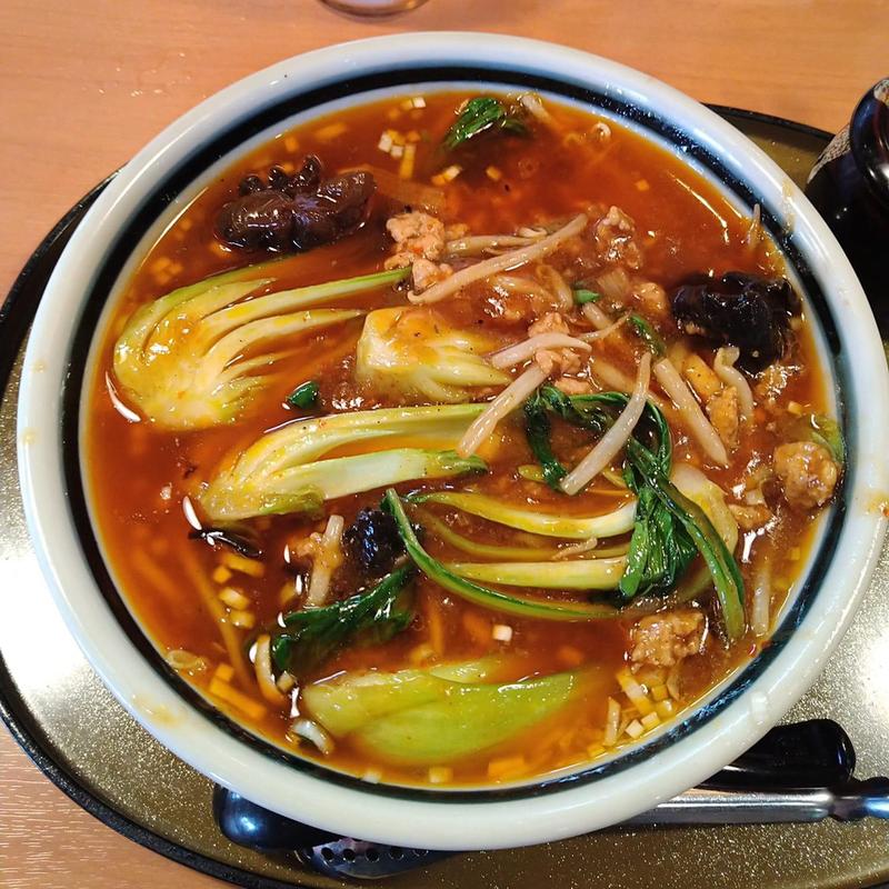 こだわりチンゲン菜のあんかけらーめん(三宝亭 豊栄店 )