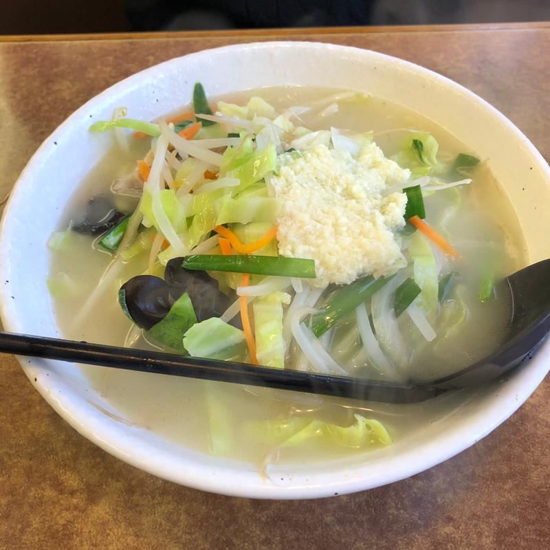 野菜ラーメン【塩】(くるまやラーメン 山前店)
